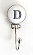 Monogram Ceramic Wall and Jewelry Hook - D