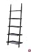 Poundex 5-Tier Leaning Wall Shelf, Black