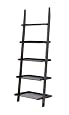 Poundex 5-Tier Leaning Wall Shelf, Black