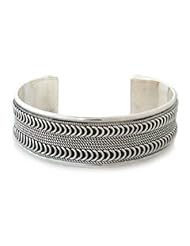 Sterling silver cuff bracelet, River Currents