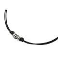 Fossil Herren-Collier Leder/Edelstahl 40-45 cm JF84903040