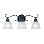Maxim Lighting 11810ICBK 3 Light Bathroom Light, Black