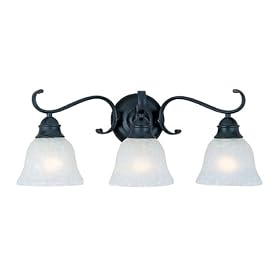Maxim Lighting 11810ICBK 3 Light Bathroom Light, Black