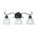 Maxim Lighting 11810ICBK 3 Light Bathroom Light, Black