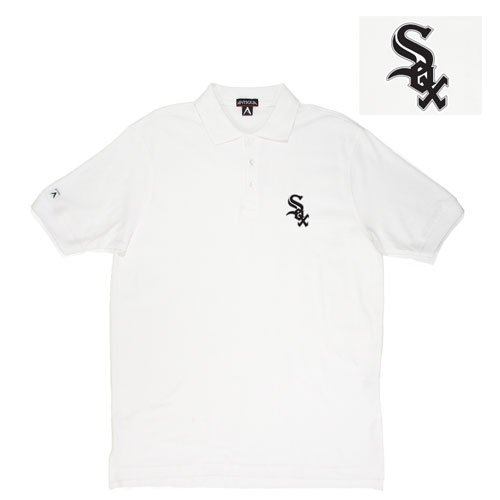 Chicago White Sox MLB Classic Pique Polo Shirt (White)