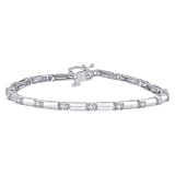 10K White Gold 1/2 ct. Diamond Tennis Bracelet 10K White Gold 1/2 ct. Diamond Tennis Bracelet