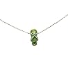 Necklace - N270 - Flip Flop Slipper ~ Green With Dots