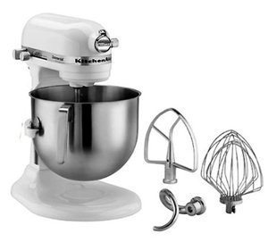 KitchenAid 7Qt Bowl Lift Stand Mixer White