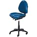 BodyBilt J707x F1 Navy Vinyl Fabric Mid-Back Task Stool without Arms, 25.5" Width x 40.5" Height x 21.5" Depth