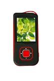 NAXA Electronics NMV-168RE Portable Media Player with 1.8-Inch LCD Screen, Built-in 4 GB Flash Memory and SD Card Slot, Speaker and PLL Digital FM Radio