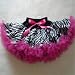 Hot Pink Zebra Pettiskirt - Size Generous (8-10)