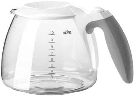 Braun 10-cup Aroma Deluxe Coffee Carafe - White by Braun