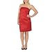 Limited Edition Plus Woven Strapless Dress - Red