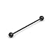 Ruifan Lot of 5 Industrial Barbell Earring Stainless Steel 14 Gauge Cartilage Earring Body Piercing 1 5/8 Inch(40mm)