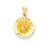 14k Our Lady of Perpetual Help Medal Pendant