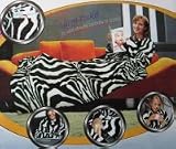 Luxury Cuddle Blanket Plus Snuggie Fleece with Sleeves - ZEBRA Print - Includes Bonus Book Light