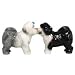 Magnetic Kissing Sheepdog Salt and Pepper Shakers Set