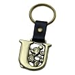 Mickey Mouse Letter U Brass Key Chain