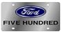 Ford Five Hundred License Plate