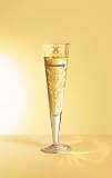 Champagne Glass, Champus, Sensuality, Designer Gold Silver Champagne Flute w/ Napkin in Gift Box