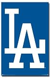 Los Angeles Dodgers (Large Logo) Sports Poster Print - 24