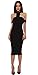 ALAIX Womens Strapless Halter With Sleevelets Bodycon Sexy Midi Dresses