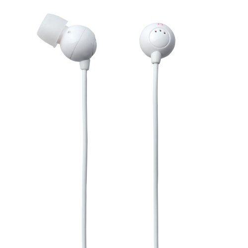 Elecom Pearl Canal Type Hi-Fi Noise-Reducing Ear Buds(Designed in Japan) (White)