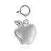 Sterling Silver Polished Apple & CZ Charm