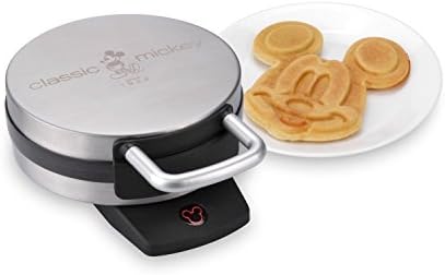 Stainless Steel Non-Stick Grill Mickey Mouse Designed Waffle Iron Maker