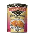 Evanger's Super Premium For Dogs Whole Chicken Thighs, 12 Pack