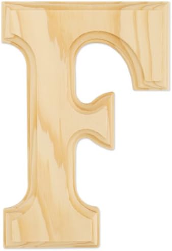 Juma Farms Decorating Wood Letter, 6-Inch, Letter F