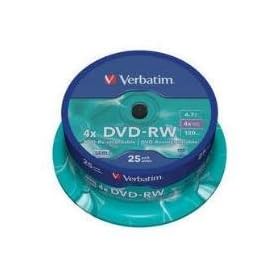 Verbatim 43639 4x DVD-RW 4.7GB (Spindle Pack of 25)