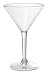 Polycarbonate Martini Glass Set of 6