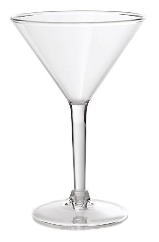 Polycarbonate Martini Glass Set of 6
