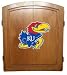 Kansas Jayhawks Dart Board Cabinet