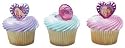 Barbie & the Diamond Castle Heart Cupcake Rings & Pics 12 Pk