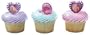 Barbie & the Diamond Castle Heart Cupcake Rings & Pics 12 Pk