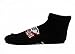 NCAA Alabama Crimson Tide No-Show Footie, Black, One Size