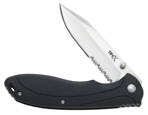Tec X 75676 Pro II Liner-lock Knife with Glass Reinforced ABS Handle, Black Tec X 75676 Pro II Liner-lock Knife with Glass Reinforced ABS Handle, Black Hunting Knives