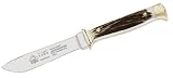Eigenschaften Puma 301810 / Puma Messer Jagdnicker, Stahl 440 C, Hirschhorn-Schalen, Lederscheide 301810
