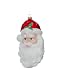 Barcana 5-Inch Shatterproof Santa Head, Christmas Ornaments, Set of 2