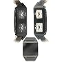 Men's Premium Multiple Time Zone Black Leather