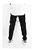 Victorious Men's Black Twill Drop Crotch Jogger Pants