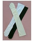 Double Woven Nylon 16-Button Opera with Mousquetaire opening with 3 pearl buttons at wrist Bridal Wedding Formal Prom Gloves