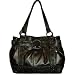 Women's Kathy Van Zeeland Purse Handbag Cord Double Dip Nappa Belt Tote Large