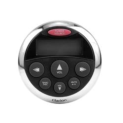 Clarion CMRC1-BSS Watertight Marine Remote Control with LCD Display (Black/Stainless Steel Bezel)