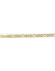 10mm 14k Fancy Hand Made Link Bracelet 9"