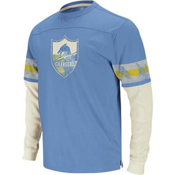 San Diego Chargers Reebok Vintage Long Sleeve Jersey Thermal T-shirt - L