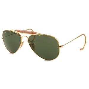 Ray-Ban Mens RB3030 Aviator Outdoorsman Sunglasses