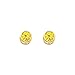 14K Yellow Gold 5mm Round Bezel Set November CZ title=